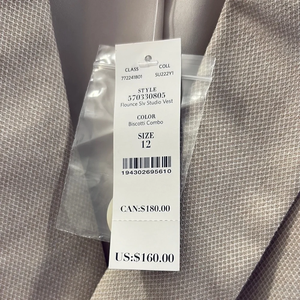 WHBM Biscotti Studio Vest - Picture 4 of 6